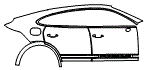 Door and Rear Fender Kit pattern for the 2026 Porsche Cayenne