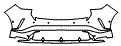 Rear Bumper Kit pattern for the 2026 Lexus RX