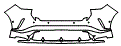 Rear Bumper Kit pattern for the 2026 Lexus RX