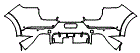 Rear Bumper Kit pattern for the 2026 Porsche Cayenne