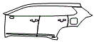 Door and Rear Fender Kit pattern for the 2026 Toyota Corolla Cross