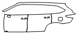 Door and Rear Fender Kit pattern for the 2026 Toyota Highlander