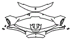 Bumper Kit pattern for the 2025 Ferrari SF90 Stradale