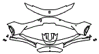 Bumper Kit pattern for the 2025 Ferrari SF90 Stradale