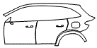 Door and Rear Fender Kit pattern for the 2025 Mercedes Benz GLC SUV
