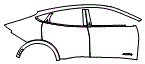 Door and Rear Fender Kit pattern for the 2026 Ford Mustang Mach-E