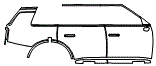 Door and Rear Fender Kit pattern for the 2027 Kia Telluride