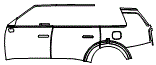 Door and Rear Fender Kit pattern for the 2027 Kia Telluride