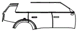 Door and Rear Fender Kit pattern for the 2027 Kia Telluride