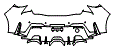 Rear Bumper Kit pattern for the 2026 Toyota GR Corolla