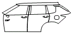 Door and Rear Fender Kit pattern for the 2026 Mitsubishi Outlander PHEV