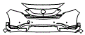 Bumper Kit pattern for the 2026 Mazda CX-5 (Canada)