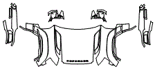 Full Hood, Fender and Mirror Kit pattern for the 2027 Land Rover Defender OCTA