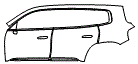 Door and Rear Fender Kit pattern for the 2027 Mercedes Benz GLB Electric
