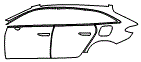 Door and Rear Fender Kit pattern for the 2027 Audi RS5 Avant