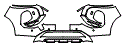 Bumper Kit pattern for the 2026 Nissan Rogue Hybrid