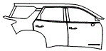 Door and Rear Fender Kit pattern for the 2026 Nissan Pathfinder