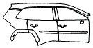 Door and Rear Fender Kit pattern for the 2026 Toyota RAV4