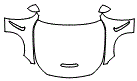 Full Hood, Fender and Mirror Kit pattern for the 2027 Mercedes Benz CLE Cabriolet