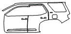 Door and Rear Fender Kit pattern for the 2026 Toyota 4Runner