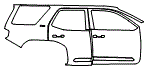 Door and Rear Fender Kit pattern for the 2026 Toyota 4Runner