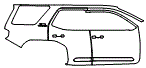 Door and Rear Fender Kit pattern for the 2026 Toyota 4Runner