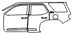 Door and Rear Fender Kit pattern for the 2026 Toyota 4Runner