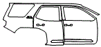 Door and Rear Fender Kit pattern for the 2026 Toyota 4Runner