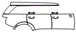 Door and Rear Fender Kit pattern for the 2027 Hyundai Palisade