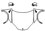 Full Hood, Fender and Mirror Kit pattern for the 2027 Lamborghini Urus