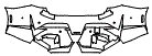 Rear Bumper Kit pattern for the 2027 BMW 5 Series