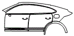 Door and Rear Fender Kit pattern for the 2026 Porsche Cayenne