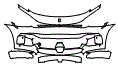 Bumper Kit pattern for the 2026 Ferrari Purosangue