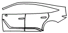Door and Rear Fender Kit pattern for the 2026 Lexus ES
