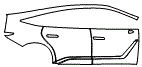 Door and Rear Fender Kit pattern for the 2026 Lexus ES