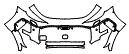 Bumper Kit pattern for the 2027 Audi RS5 Avant