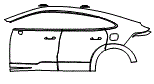 Door and Rear Fender Kit pattern for the 2026 Porsche Cayenne Electric
