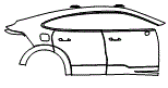 Door and Rear Fender Kit pattern for the 2026 Porsche Cayenne Electric