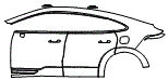 Door and Rear Fender Kit pattern for the 2026 Porsche Cayenne Electric