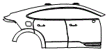 Door and Rear Fender Kit pattern for the 2026 Porsche Cayenne Electric