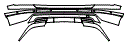 Rear Bumper Kit pattern for the 2027 Hyundai Palisade