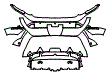 Rear Diffuser Kit pattern for the 2027 Ferrari 849 Testarossa