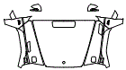 Full Hood, Fender and Mirror Kit pattern for the 2016 Mercedes Benz G-Class SUV