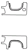 Outer Bed Panel Kit pattern for the 2026 GMC Sierra 1500