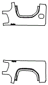 Outer Bed Panel Kit pattern for the 2026 GMC Sierra 1500