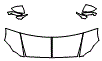 Hood, Fender and Mirror Kit pattern for the 2027 Bentley Flying Spur