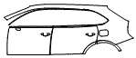 Door and Rear Fender Kit pattern for the 2026 Bentley Bentayga