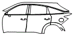Door and Rear Fender Kit pattern for the 2027 Infiniti QX65