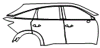 Door and Rear Fender Kit pattern for the 2027 Infiniti QX65