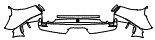 Rear Bumper Kit pattern for the 2026 Ferrari 296 Speciale